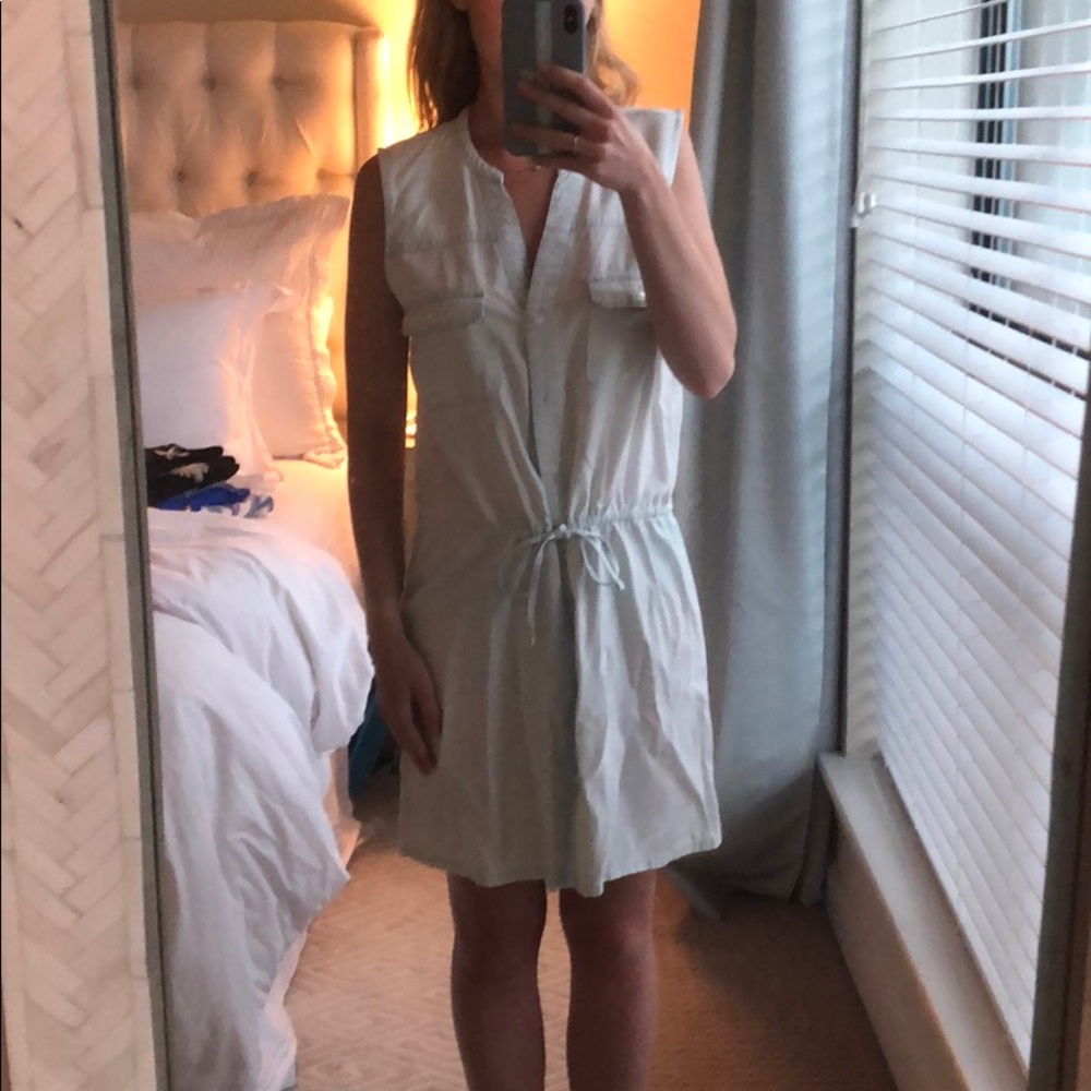 Soft Joie denim drawstring dress